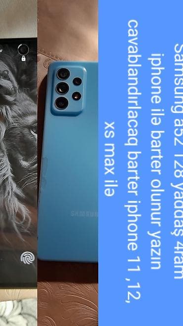 Samsung Galaxy A52, 128 GB, rəng - Göy, Barmaq izi lalafo.az -da Samsung Galaxy A52, 128 GB, rəng - Göy, Barmaq izi