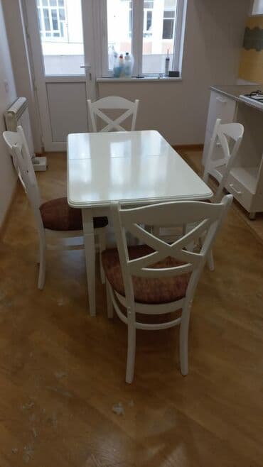 Masa və oturacaq dəstləri: Mətbəx üçün, Yeni, Açılmayan, 4 stul — 5