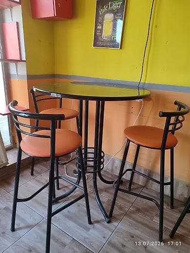 acilan stol: Bar masası və stul dəsti - Dəst: 1 ədəd yüksək bar masası + 3ədəd bar — 2