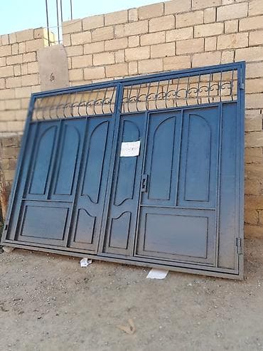 lis dəmir: Dəmir Həyət darvazası, Mexaniki, Qapı ilə, rəng - Mavi, Kredit yoxdur — 3