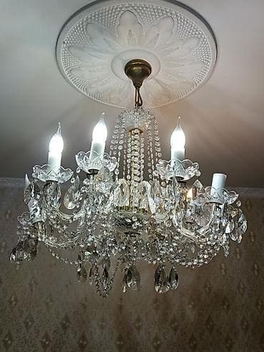 sintepon material: Çılçıraq, 8 lampa, Xrustal — 6