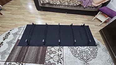 data: Qara rəngli qatlana bilən düşərgə yatağı açıq havada istifadə üçün — 6