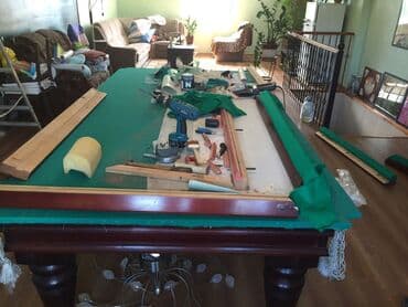 стол бильярдный: - Bilyard masalarının təmiri, parçaların, rezinlərin, luzaların — 1