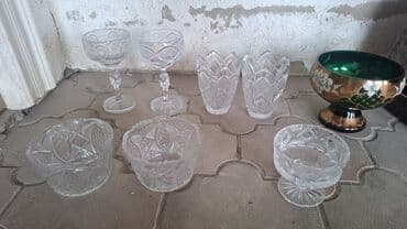 ВАЗ (ЛАДА): Şüşə/kristal qab dəsti - 2 ədəd ayaqlı deserte qabı (kupa tipli) — 1