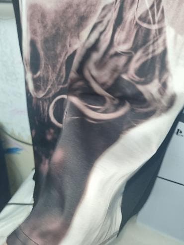 Qadın paltarı – at printli, oversize kəsim 3 4 xl uygundu ideal — 5