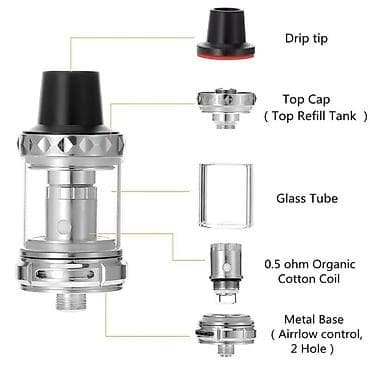 acki sekilleri: Üzərində 3 ədəd yağ hədiyyə Trosetry 100W Elektron Siqaret (Vape) — 2