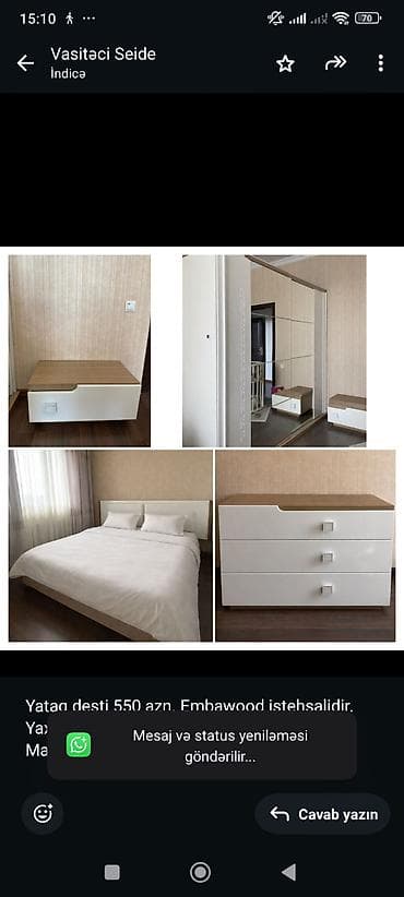 Yataq desti 550 azn. Embawood istehsalidir. Yaxsi veziyyetdedir, 1-2 lalafo.az -da Yataq desti 550 azn. Embawood istehsalidir. Yaxsi veziyyetdedir, 1-2