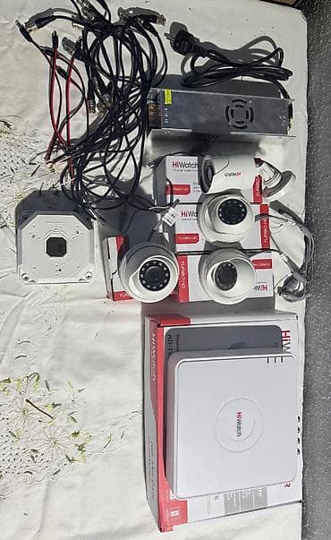 8 (4 col4 iceri) kamera 8 lik dvr Hard disk, power supply