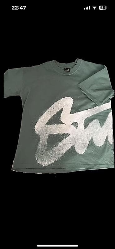 Digər kişi geyimləri: Futbolka, PULL&BEAR, Standart, rəng - Yaşıl — 1