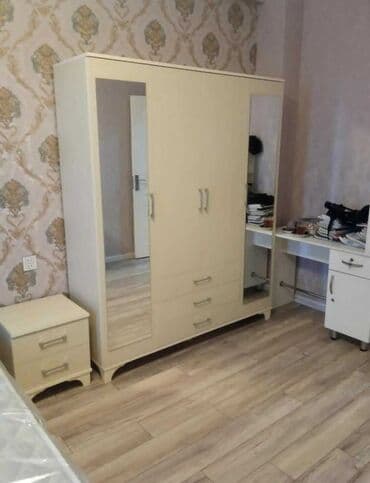 бу кровати: Yeni, Açılan, 4 qapılı Düz dolab, Qarderob, paltar dolabı, Azərbaycan — 7