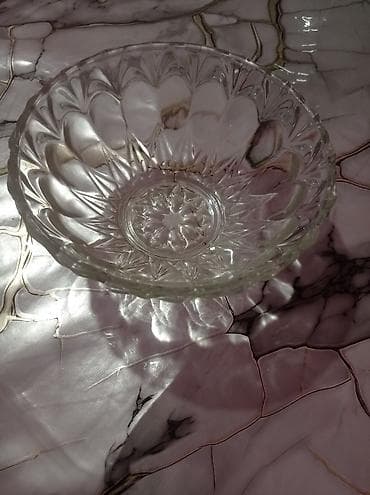 mürebbe: Şüşə qablar dəsti - Material: qalın, şəffaf şüşə - 2 ədəd: 1) — 2