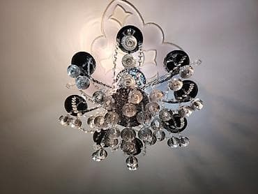 tavan modelleri: Çılçıraq, 10 və daha çox lampa, Metal — 2