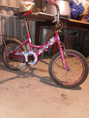 körpü mebel: İşlənmiş İki təkərli Uşaq velosipedi 16", sürətlərin sayı: 1, Rayonlara çatdırılma — 2