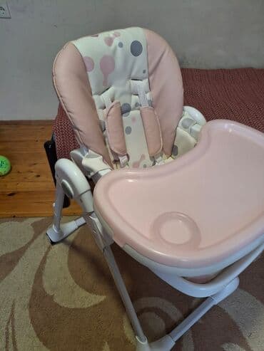 стол и стулья для дачи: Uşaq yemək kreslosu - Rəng: açıq çəhrayı/əjdaha naxışlı krem - Geniş — 5