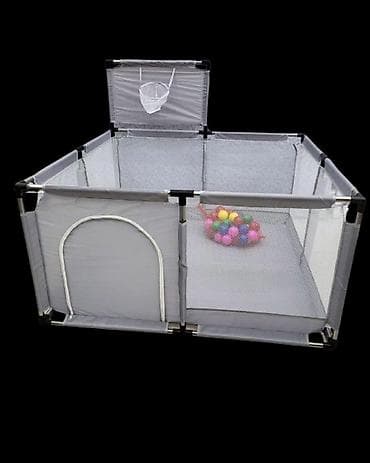 Uşaq oyun manēj/oyun çəpəri - Küncləri plastik birləşdiricilərlə