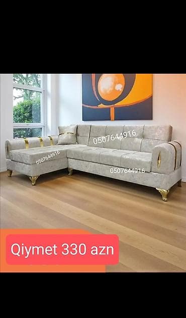 istikbal yataq: Künc divan, Qonaq otağı üçün, Parça, Bazasız, Açılan — 2