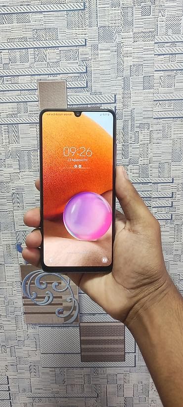 soba islenmis: Samsung Galaxy A32, 64 GB, rəng - Bənövşəyi, Sensor — 2