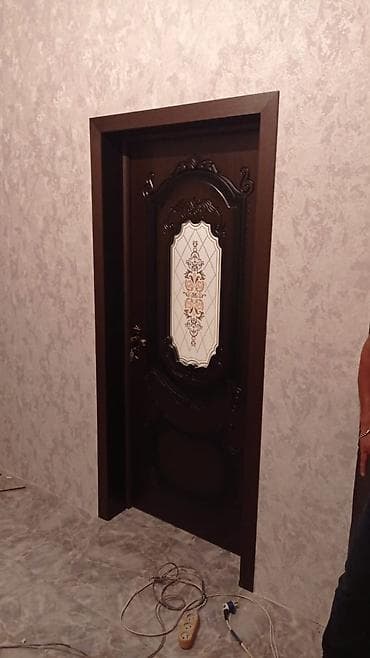 Yeni Otaq qapısı Zamok və çərçivə ilə, Zəmanətli, Pulsuz quraşdırma, Pulsuz çatdırılma, Rayonlara çatdırılma