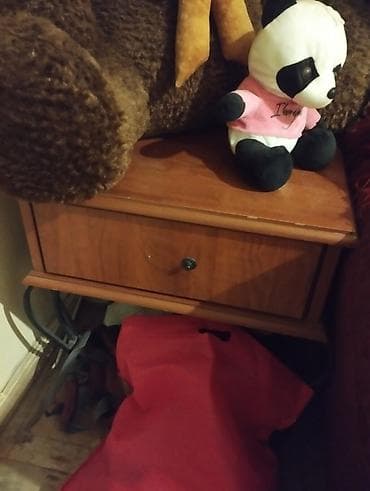 Taxta yan masa dəsti - Material: taxta üstlük, dekorativ taxta ön — 2