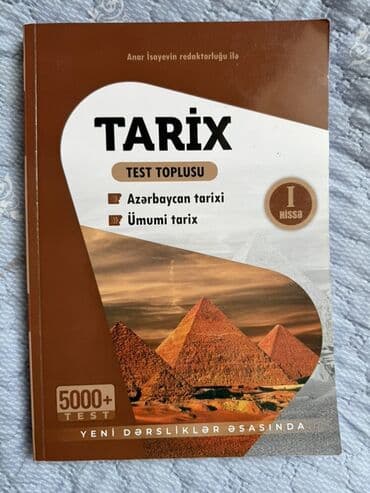 Testlər: Anar İsayevin redaktorluğu ilə "TARİX TEST TOPLUSU" kitabı həm