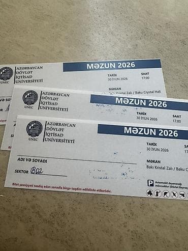 UNEC Məzun 2026 tədbiri üçün rəsmi biletlər - Tədbir: Azərbaycan