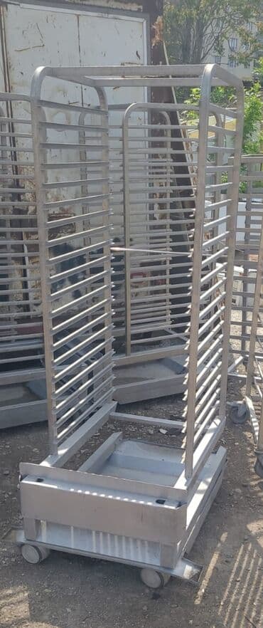 təkər avadanlığı: Tepsi arabası stellaj Təmiz 304 nerj materialli nerj tepsi arabalari — 1