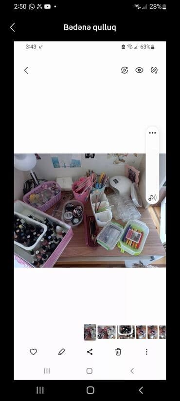 sac duzləşdirici keratin: Bu manikür dəstinə "Nail Master" brendinin çəhrayı rəngdə fırlanan — 1