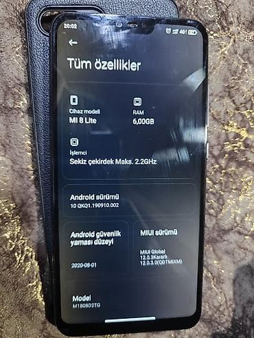 Xiaomi Mi 8 Lite, 128 GB, rəng - Qara, 
 İki sim kartlı — 9