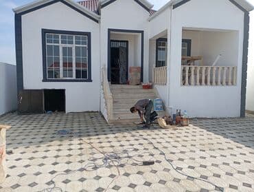 5 otaqlı həyət evləri: Hovlu fərdi ev 3 sot 3 otağ kukna hamam asfaltda 150 m arali tecili — 1