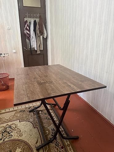Balkon masası, İşlənmiş, Qatlanan, Laminat, Dördbucaq masa — 2