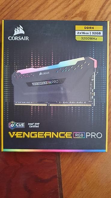 rtx 3090: Operativ yaddaş (RAM) Corsair, 32 GB, 3200 Mhz, DDR4, PC üçün, Yeni — 1