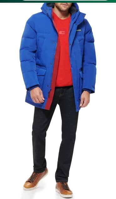 Şortlar: Mavi rəng gödəkçə. - Brend detalları: sinədə “HILFIGER” loqosu, sol — 1