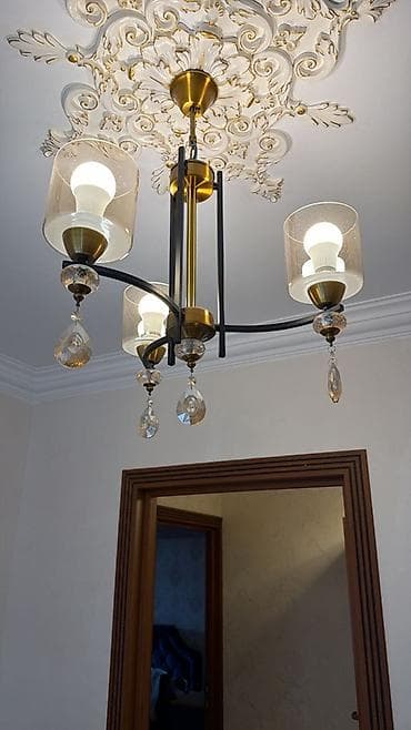 Çılçıraq, 3 lampa, Metal — 1