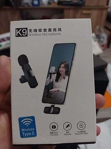 k 55: K9 Naqilsiz Mikrafon – Type‑C - Telefon və planşetlər üçün Type‑C — 1