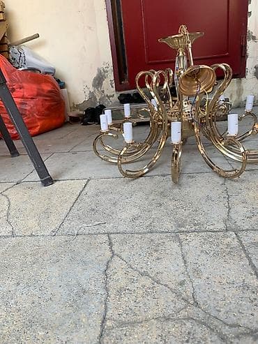 lusdurlar: Çılçıraq, 10 və daha çox lampa, Xrustal — 1