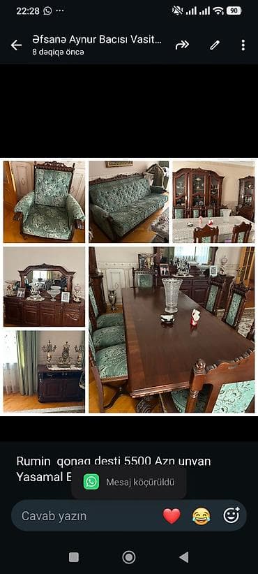 Rumin qonaq desti 5500 Azn unvan Yasamal Efsane💫 lalafo.az -da Rumin qonaq desti 5500 Azn unvan Yasamal Efsane💫