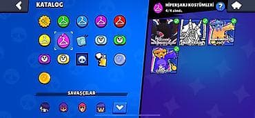 Brawl Stars oyun hesabı – yüksək səviyyəli kosmetik kolleksiya - Oyun — 5