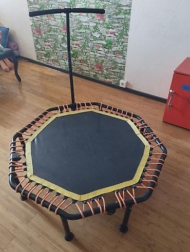 Батуты: Fitnes mini-batut (rebounder) – tutacaqlı - Forması: səkkizguşəli — 1