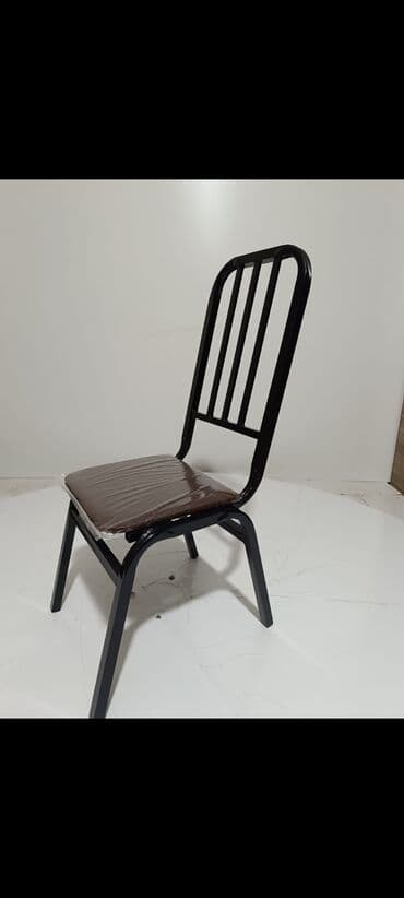 balkon ucun stol stullar: Mətbəx üçün, Qatlanmayan, rəng - Qara Stul — 5