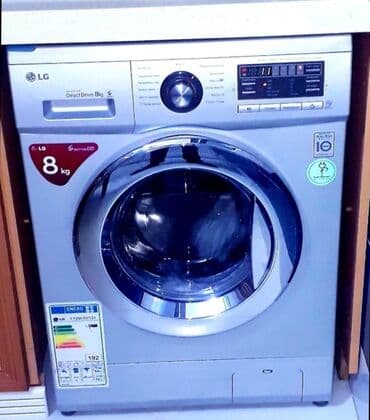 ev eşyası: Paltaryuyan maşın LG, 8 kq, Avtomat, Qurutmasız, Kredit yoxdur, Pulsuz çatdırılma — 4