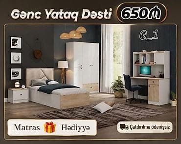 ev al: Gənc Yataq Dəsti – G_1 modeli - Komplekt: tək nəfərlik çarpayı — 1