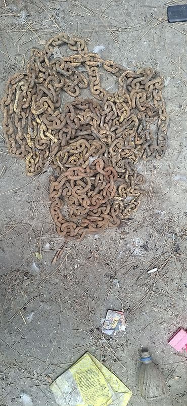 Ağır yüklər üçün metal zəncir dəsti - Material: qalın, bərk polad — 1