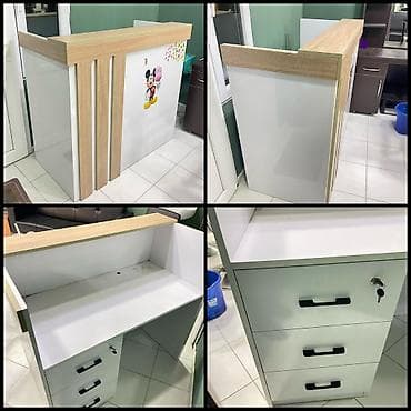 3D panellər: Təcili satılır: Reception masası - Model: Reception - Rəng: ağ gövdə — 1