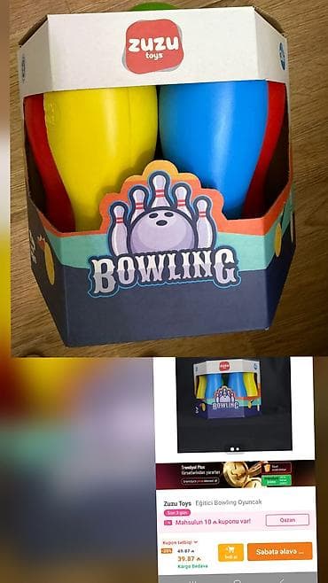 hava şarı: Zuzu Toys – Eğitici Bowling Oyuncağı real giymeti 39manatdi biz — 1