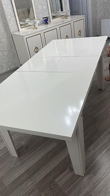 stullar ev ucun: Zərif klassik üslubda qonaq otağı dəsti - Künc divan: bej rəngdə — 5