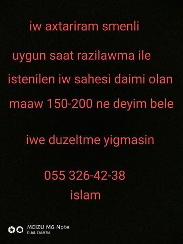 xankendi is elanlari: Iw axtariram — 1