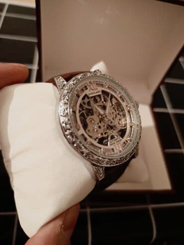 часы spectrum официальный сайт: AOKULASIC avtomatik mexaniki qol saatı - Skeleton (şəffaf) siferblat — 3