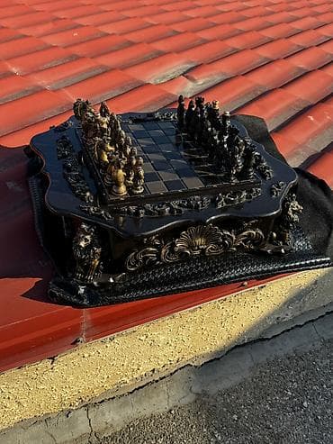 Şahmat Sahmat Çeşid çoxdu.çatdırılma 1_2 saata edilir. Qoz ağacındandı — 4