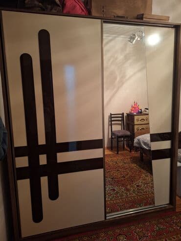 Шкафы: Б/у, Купе, 2 двери Прямой шкаф, Шифоньер — 2