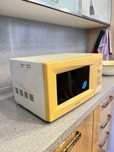 ikinci əl soyuducu satışı: Mikrodalğalı soba Samsung, Ayrıca dayanan, Mikrodalğalar ilə, rəng - Bej, İşlənmiş — 2